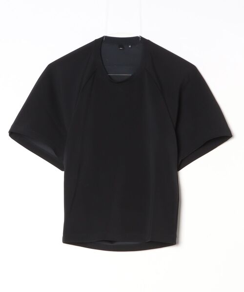 Sov.(ソブ)の「マットダンボールストレッチ ラグランプルオーバー(Tシャツ/カットソー・レディース・ボルドー/ブラック・36/38)」の6枚目の写真