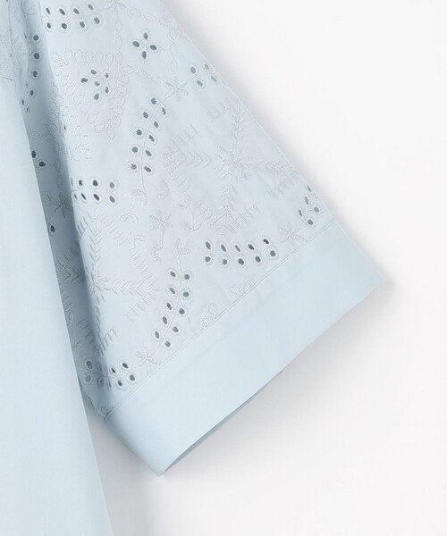 J.PRESS Ladies(J.プレス レディス)の「【WEB限定カラーあり】エンブロイダリー シャツ ワンピース(シャツワンピース・レディース・ネイビー系/サックスブルー系/ダークブラウン系・XS)」の15枚目の写真