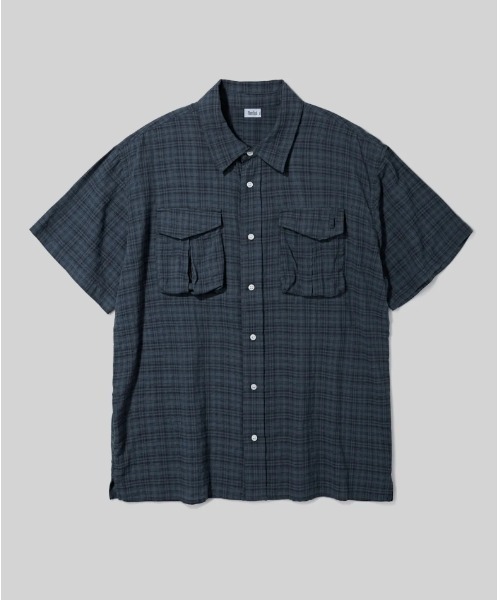 Vini(ヴィニ)の「ボリュームカーゴチェックシャツ(Tシャツ/カットソー・メンズ・カーキ/ブラウン/ネイビー・SMALL/MEDIUM/LARGE)」の19枚目の写真