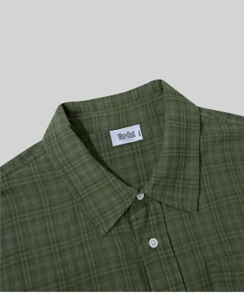 Vini(ヴィニ)の「ボリュームカーゴチェックシャツ(Tシャツ/カットソー・メンズ・カーキ/ブラウン/ネイビー・SMALL/MEDIUM/LARGE)」の14枚目の写真