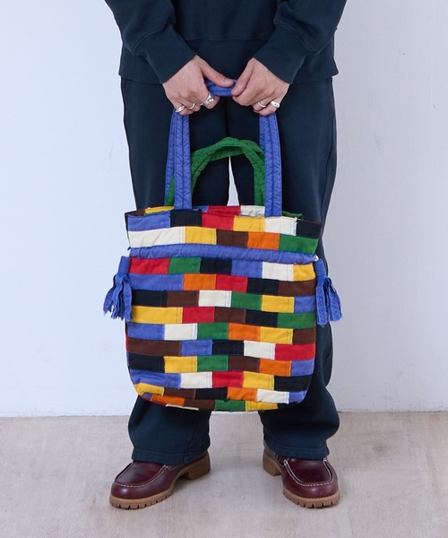1/2 HALF（ニブンノイチハーフ）の「1/2HALF PATCHWORK-TOTE（トートバッグ・メンズ・その他2/その他1・FREE）」の6枚目の写真