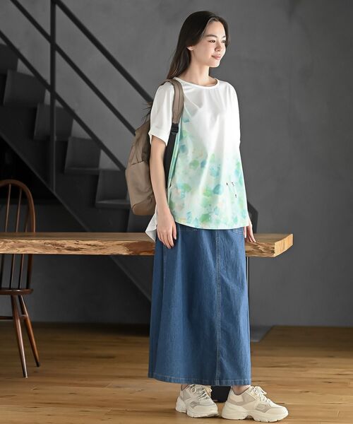 rps(アールピーエス)の「FeelCoolICEワイドTシャツ(Tシャツ/カットソー・レディース・ブルー/オレンジ/グリーン・フリー)」の18枚目の写真