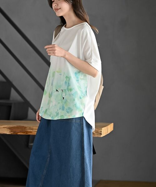rps(アールピーエス)の「FeelCoolICEワイドTシャツ(Tシャツ/カットソー・レディース・ブルー/オレンジ/グリーン・フリー)」の15枚目の写真
