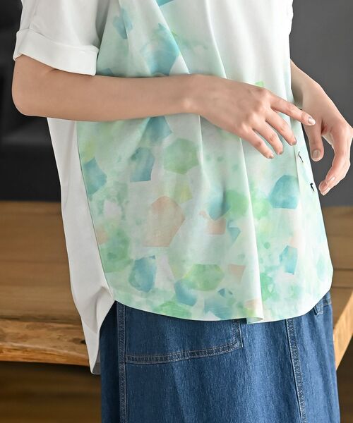 rps(アールピーエス)の「FeelCoolICEワイドTシャツ(Tシャツ/カットソー・レディース・ブルー/オレンジ/グリーン・フリー)」の13枚目の写真