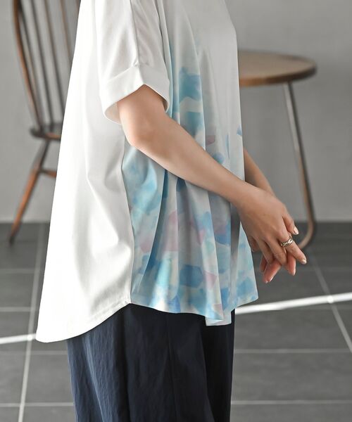 rps(アールピーエス)の「FeelCoolICEワイドTシャツ(Tシャツ/カットソー・レディース・ブルー/オレンジ/グリーン・フリー)」の4枚目の写真