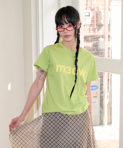 ITZAVIBE(イッザバイブ)の「M3OW SLIM T SHIRT - GREEN(Tシャツ/カットソー・レディース・その他・FREE)」の2枚目の写真