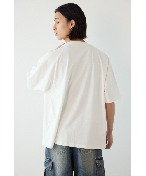 RODEO CROWNS WIDE BOWL(ロデオクラウンズワイドボウル)の「エンボスデニムロゴTシャツ(Tシャツ/カットソー・メンズ・ブラック/スモークピンク/ホワイト・MEDIUM/LARGE)」の11枚目の写真