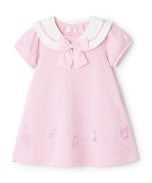 【新品/未使用タグ付き】mezzo piano ピンク ワンピース 120 新品未使用タグ付きMezzo Piano ピンクワンピース立体うさぎエプロン