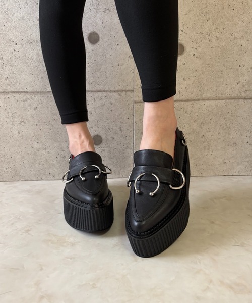 リングデザイン 厚底ローファー Charla Tedrick│Jeffrey Campbell