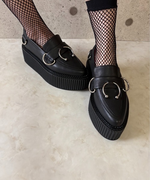 リングデザイン 厚底ローファー Charla Tedrick│Jeffrey Campbell