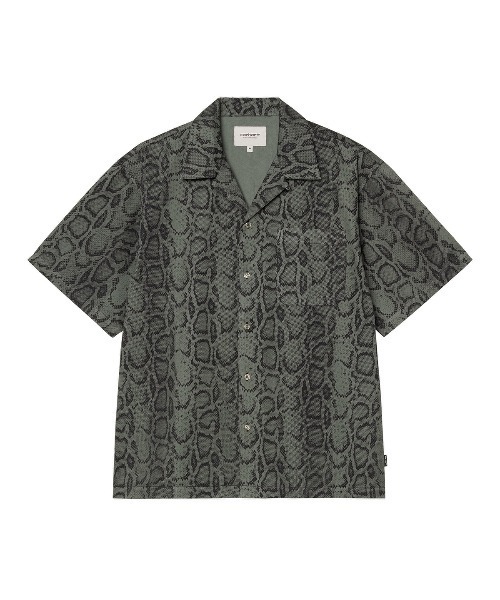 Carhartt WIP(カーハートダブリューアイピー)の「Carhartt WIP SNAKE CAMO SHIRT(カーハートワークインプログレス スネークカモシャツ)(シャツ/ブラウス・メンズ・ブルー系/カモフラージュ・X-LARGE/LARGE/MEDIUM/SMALL)」の5枚目の写真