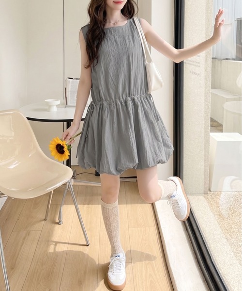 Ada.(エイダ)の「サイドリボン バルーンヘム ノースリーブ ミニ ワンピース(ワンピース・レディース・ホワイト/イエロー・FREE)」の18枚目の写真