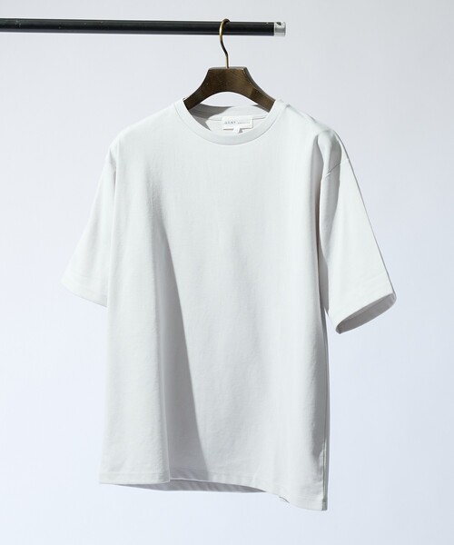 ABAHOUSE GRAY(アバハウスグレイ)の「【抗菌防臭/UVカット】シルキーポンチ 半袖Tシャツ(Tシャツ/カットソー・メンズ・チャコールグレー/サックスブルー/ホワイト/ブラック/グレイッシュベージュ/モスグリーン・50/48/46/44)」の9枚目の写真