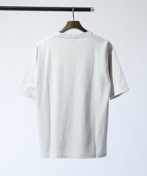 ABAHOUSE GRAY(アバハウスグレイ)の「【抗菌防臭/UVカット】シルキーポンチ 半袖Tシャツ(Tシャツ/カットソー・メンズ・チャコールグレー/サックスブルー/ホワイト/ブラック/グレイッシュベージュ/モスグリーン・50/48/46/44)」の10枚目の写真