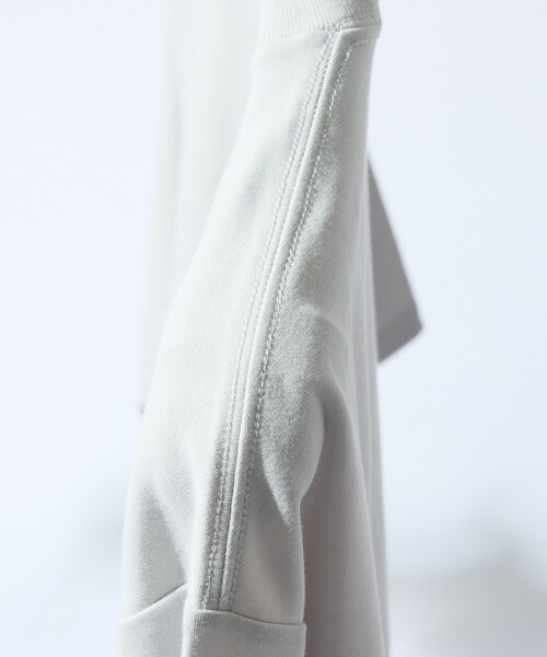 ABAHOUSE GRAY(アバハウスグレイ)の「【抗菌防臭/UVカット】シルキーポンチ 半袖Tシャツ(Tシャツ/カットソー・メンズ・チャコールグレー/サックスブルー/ホワイト/ブラック/グレイッシュベージュ/モスグリーン・50/48/46/44)」の13枚目の写真
