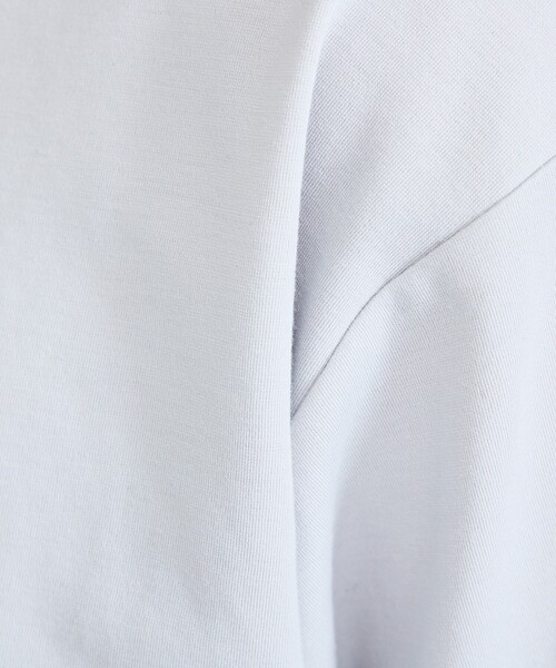 ABAHOUSE GRAY(アバハウスグレイ)の「【抗菌防臭/UVカット】シルキーポンチ 半袖Tシャツ(Tシャツ/カットソー・メンズ・チャコールグレー/サックスブルー/ホワイト/ブラック/グレイッシュベージュ/モスグリーン・50/48/46/44)」の11枚目の写真