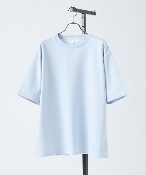 ABAHOUSE GRAY(アバハウスグレイ)の「【抗菌防臭/UVカット】シルキーポンチ 半袖Tシャツ(Tシャツ/カットソー・メンズ・チャコールグレー/サックスブルー/ホワイト/ブラック/グレイッシュベージュ/モスグリーン・50/48/46/44)」の20枚目の写真