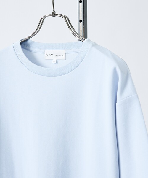 ABAHOUSE GRAY(アバハウスグレイ)の「【抗菌防臭/UVカット】シルキーポンチ 半袖Tシャツ(Tシャツ/カットソー・メンズ・チャコールグレー/サックスブルー/ホワイト/ブラック/グレイッシュベージュ/モスグリーン・50/48/46/44)」の21枚目の写真