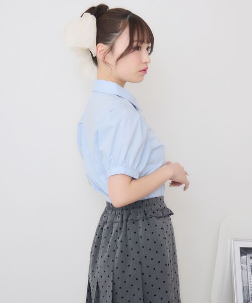 ems excite(エムズエキサイト)の「リボンカラーパフ袖ブラウス(シャツ/ブラウス・レディース・オフホワイト/ブルー/ブルー系その他・FREE)」の20枚目の写真