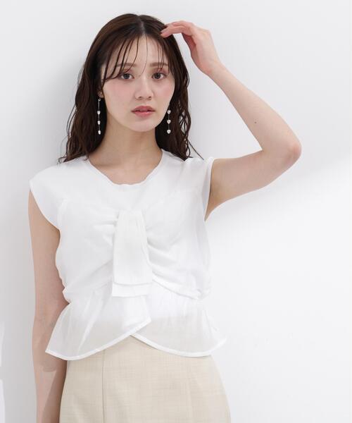 PROPORTION BODY DRESSING(プロポーションボディドレッシング)の「ビスチェ付きニットトップス / 1216170501(ニット/セーター・レディース・ホワイト/ブルー/パープル・FREE)」の2枚目の写真