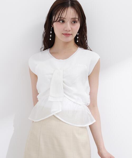 PROPORTION BODY DRESSING(プロポーションボディドレッシング)の「ビスチェ付きニットトップス / 1216170501(ニット/セーター・レディース・ホワイト/ブルー/パープル・FREE)」の4枚目の写真