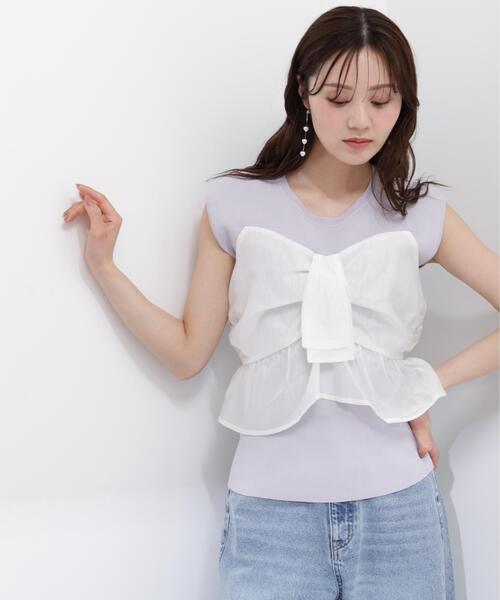 PROPORTION BODY DRESSING(プロポーションボディドレッシング)の「ビスチェ付きニットトップス / 1216170501(ニット/セーター・レディース・ホワイト/ブルー/パープル・FREE)」の11枚目の写真