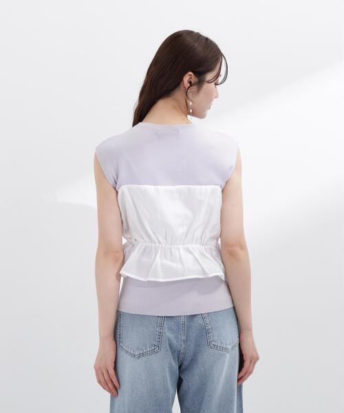 PROPORTION BODY DRESSING(プロポーションボディドレッシング)の「ビスチェ付きニットトップス / 1216170501(ニット/セーター・レディース・ホワイト/ブルー/パープル・FREE)」の18枚目の写真