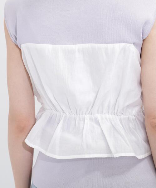 PROPORTION BODY DRESSING(プロポーションボディドレッシング)の「ビスチェ付きニットトップス / 1216170501(ニット/セーター・レディース・ホワイト/ブルー/パープル・FREE)」の22枚目の写真