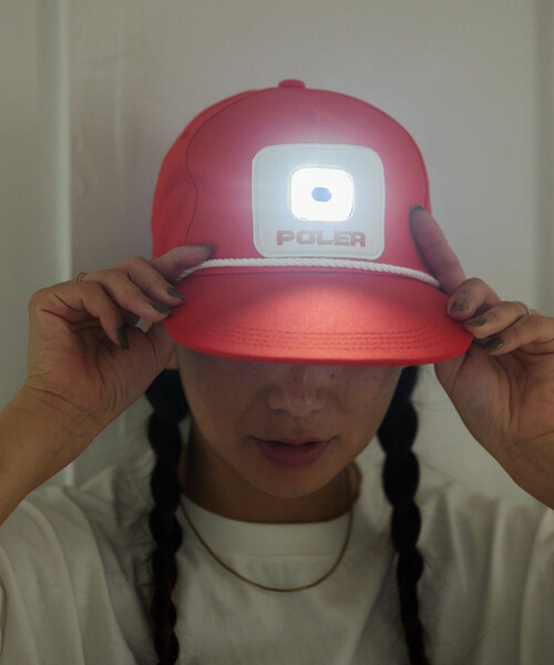 POLeR（ポーラー）の「POLeR × FREAK'S STORE/ポーラー × フリークスストア 別注 3rd Eye Calling Cap（キャップ・メンズ・ブラック/オレンジ・ONE SIZE）」の10枚目の写真