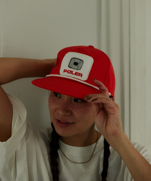 POLeR（ポーラー）の「POLeR × FREAK'S STORE/ポーラー × フリークスストア 別注 3rd Eye Calling Cap（キャップ・メンズ・ブラック/オレンジ・ONE SIZE）」の11枚目の写真