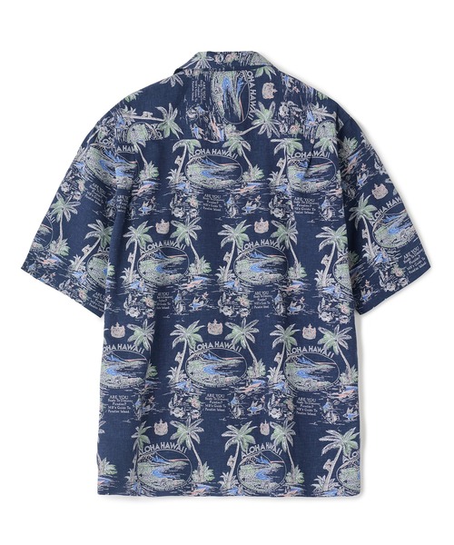 MEN'S BIGI(メンズビギ)の「レーヨンリネン 復刻プリントアロハシャツ(シャツ/ブラウス・メンズ・ネイビー/ベージュ系その他/オフホワイト・02/03)」の13枚目の写真