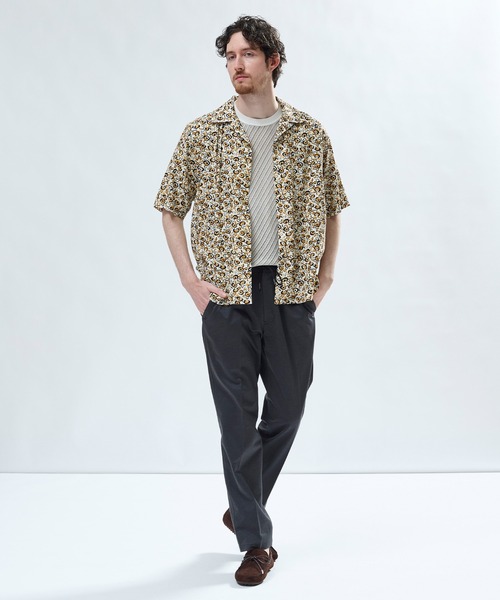 MEN'S BIGI(メンズビギ)の「レーヨンリネン 復刻プリントアロハシャツ(シャツ/ブラウス・メンズ・ネイビー/ベージュ系その他/オフホワイト・02/03)」の22枚目の写真