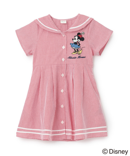 petit main(プティマイン)の「【Disney】セーラーワンピース(シャツワンピース・キッズ・レッド/オフホワイト・80cm/90cm/110cm/100cm/120cm/130cm)」の8枚目の写真