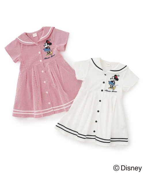 petit main(プティマイン)の「【Disney】セーラーワンピース(シャツワンピース・キッズ・レッド/オフホワイト・80cm/90cm/110cm/100cm/120cm/130cm)」の18枚目の写真