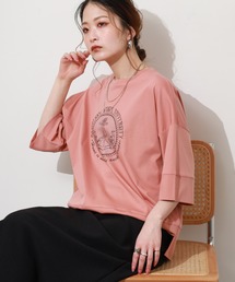 BRODIAEA マリンプリント半袖Tシャツ