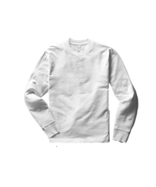 REIGNING CHAMP(レイニングチャンプ)の「レイニングチャンプ【Reigning Champ】- 長袖Tシャツ【MIDWEIGHT JERSEY CLASSIC LONG SLEEVE RC-2222】(Tシャツ/カットソー・メンズ・ブラック/ホワイト・XL/M)」の2枚目の写真