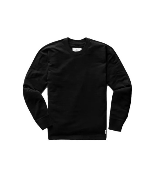 REIGNING CHAMP(レイニングチャンプ)の「レイニングチャンプ【Reigning Champ】- 長袖Tシャツ【MIDWEIGHT JERSEY CLASSIC LONG SLEEVE RC-2222】(Tシャツ/カットソー・メンズ・ブラック/ホワイト・XL/M)」の1枚目の写真