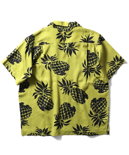 HOUSTON（ヒューストン）の「HOUSTON アロハシャツ（PINEAPPLE）（シャツ/ブラウス・レディース・ネイビー/ブラック/ゴールド/オリーブ/ブルー系その他/チャコール・1）」の11枚目の写真