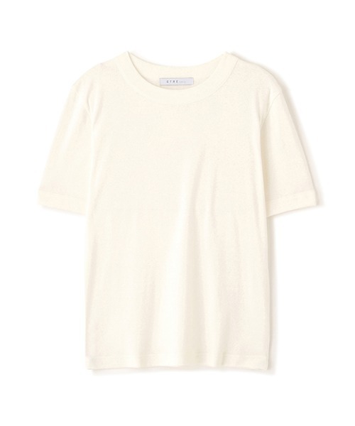 ETRE TOKYO(エトレトウキョウ)の「フライスコンパクトTee(Tシャツ/カットソー・レディース・ホワイト/アイボリー/ブラック・FREE)」の2枚目の写真