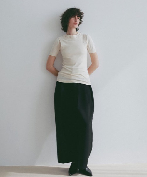 ETRE TOKYO(エトレトウキョウ)の「フライスコンパクトTee(Tシャツ/カットソー・レディース・ホワイト/アイボリー/ブラック・FREE)」の16枚目の写真
