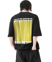 ミニマルフロント×バックグラフィック オーバーサイズTシャツ ユニセックス