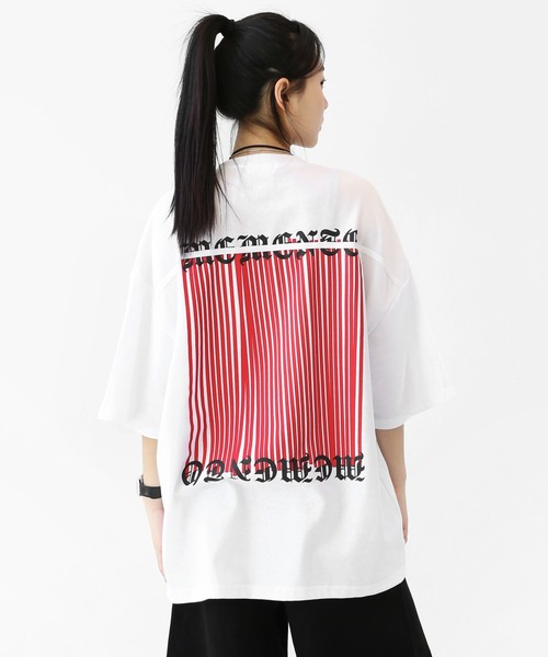 minsobi（ミンソビ）の「ミニマルフロント×バックグラフィック オーバーサイズTシャツ ユニセックス（Tシャツ/カットソー・メンズ・ホワイト/ブラック・FREE）」の18枚目の写真