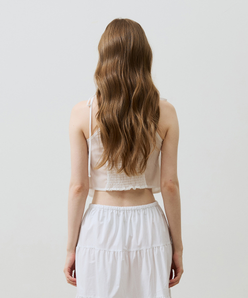 ARI(アリ)の「REVE CORSET SMOCKED TOP / WHITE(シャツ/ブラウス・レディース・ホワイト・FREE)」の5枚目の写真