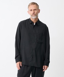 【ATTACHMENT/アタッチメント】CU/PE FIBRIL SATIN L/S SHIRT/キュプラ/ポリエステル フィブリルサテン L/Sシャツ