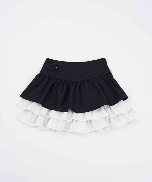 OLIVE des OLIVE（オリーブデオリーブ）の「【Belle Charme】Color Block Tiered Skirt（スカート・レディース・ベージュ/グレー/ブラック・FREE）」の21枚目の写真
