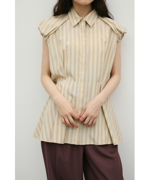 STYLEMIXER(スタイルミキサー)の「バルーンスリーブフレアシャツ(シャツ/ブラウス・レディース・ベージュ系その他/ブルー系その他/ホワイト・FREE)」の18枚目の写真