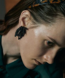【IRIS 47】gordian earring onyx/ゴーディアン イヤリング オニキス BO273