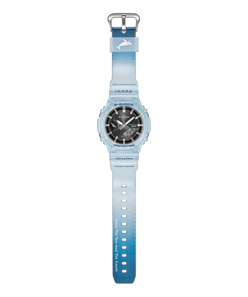 G-SHOCK（ジーショック）の「Love The Sea And The Earth / ICERC Japanコラボ / GA-B2100KB-2AJR（アナログ腕時計・メンズ・クリアブルー・FREE）」の4枚目の写真