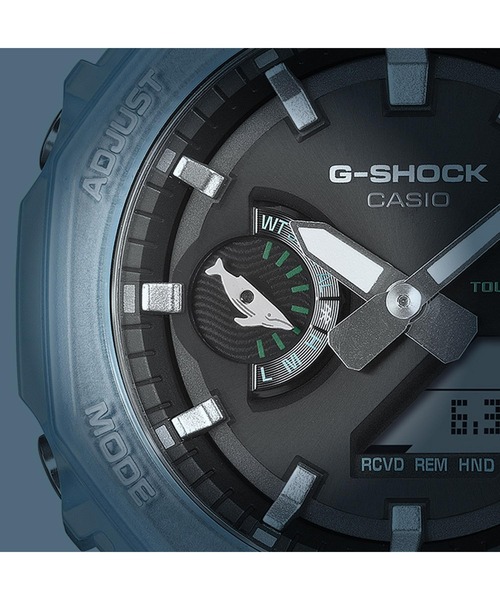 G-SHOCK（ジーショック）の「Love The Sea And The Earth / ICERC Japanコラボ / GA-B2100KB-2AJR（アナログ腕時計・メンズ・クリアブルー・FREE）」の5枚目の写真