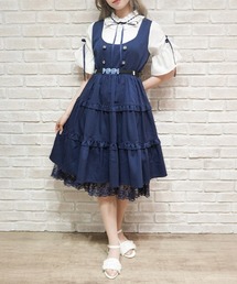 axes femme POETIQUE | 姫袖風ドッキングOP(ワンピース)